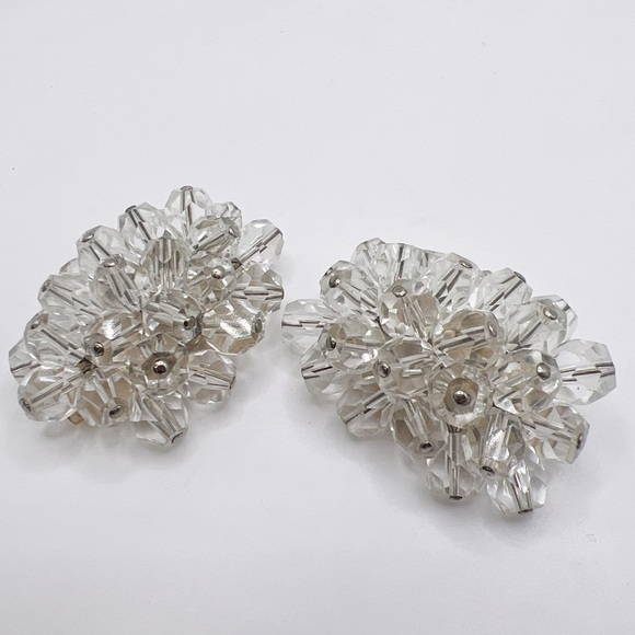 Vintage Glass & Celluloid Shoe Clips - Picture 1 of 4